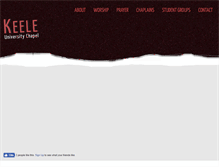 Tablet Screenshot of keelechapel.org
